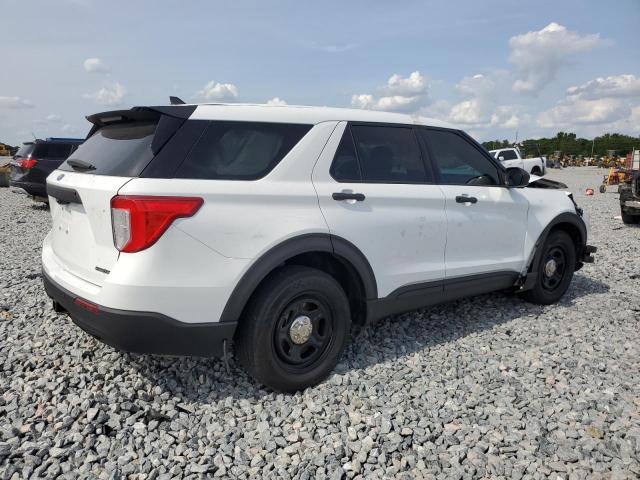 1FM5K8AW2MNA14746 - 2021 FORD EXPLORER POLICE INTERCEPTOR 白色 照片 3