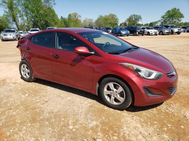 5NPDH4AE0EH542544 - 2014 HYUNDAI ELANTRA SE RED photo 4