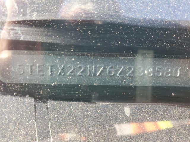 5TETX22N76Z238580 - 2006 TOYOTA TACOMA ACCESS CAB წითელი ფოტო 12