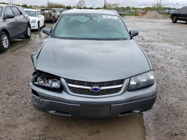 2G1WF52E549413695 - 2004 CHEVROLET IMPALA GRAY photo 5