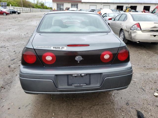 2G1WF52E549413695 - 2004 CHEVROLET IMPALA GRAY photo 6