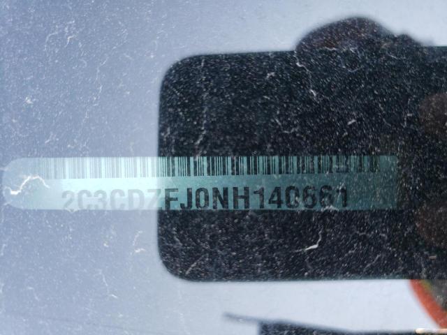 2C3CDZFJ0NH140661 - 2022 DODGE CHALLENGER R/T SCAT PACK BLACK photo 13