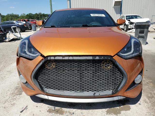 KMHTC6AE1GU289616 - 2016 HYUNDAI VELOSTER TURBO ORANGE photo 5