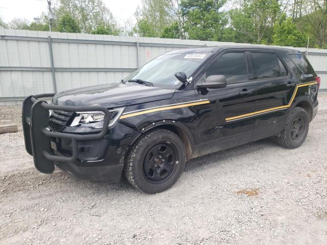 1FM5K8AR5JGA46259 - 2018 FORD EXPLORER POLICE INTERCEPTOR BLACK photo 1