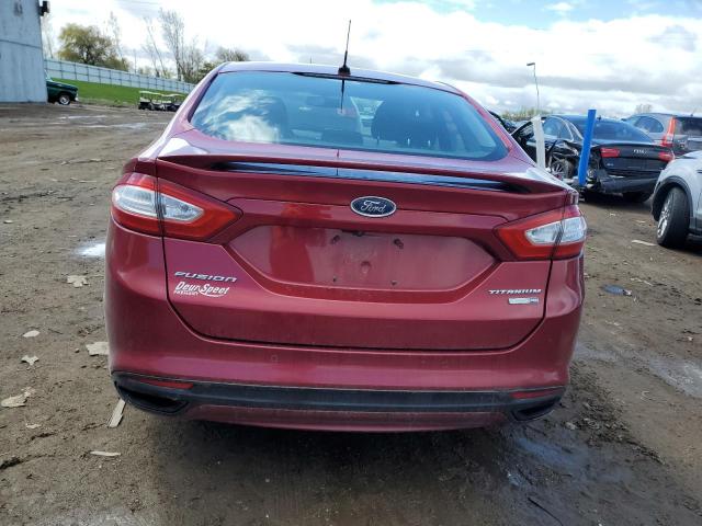 3FA6P0D97DR314030 - 2013 FORD FUSION TITANIUM RED photo 6