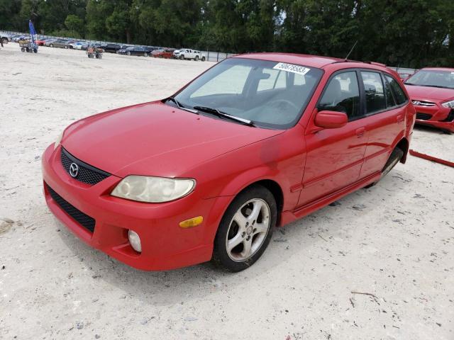 JM1BJ245821584555 - 2002 MAZDA PROTEGE PR5 RED photo 1