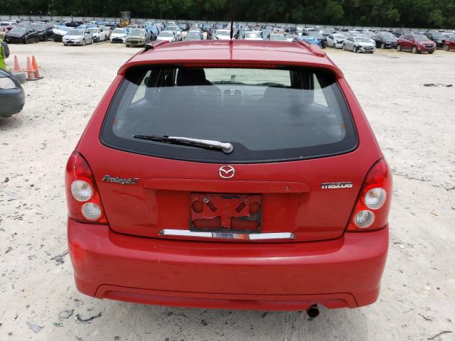 JM1BJ245821584555 - 2002 MAZDA PROTEGE PR5 RED photo 6