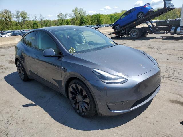 7SAYGDEF1NF380111 - 2022 TESLA MODEL Y GRAY photo 4