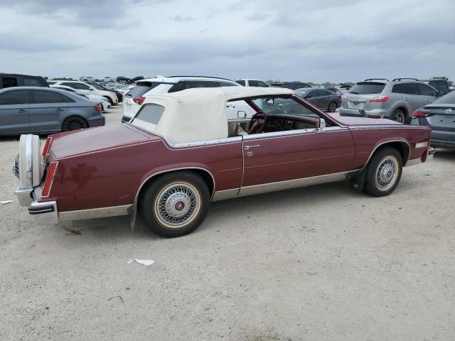 1G6AL678XEE658951 - 1984 CADILLAC ELDORADO BIARRITZ MAROON photo 3