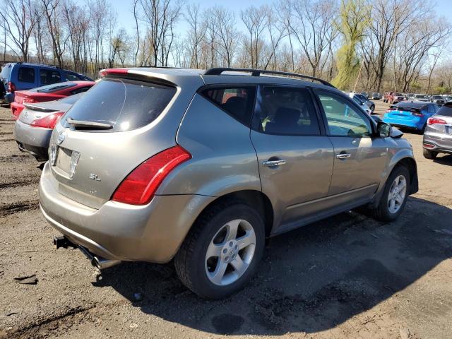 JN8AZ08T94W227767 - 2004 NISSAN MURANO SL GOLD photo 3