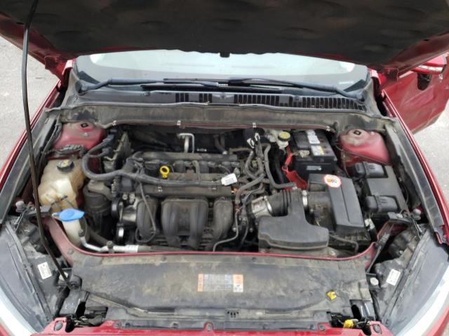 3FA6P0H74ER200027 - 2014 FORD FUSION SE RED photo 11