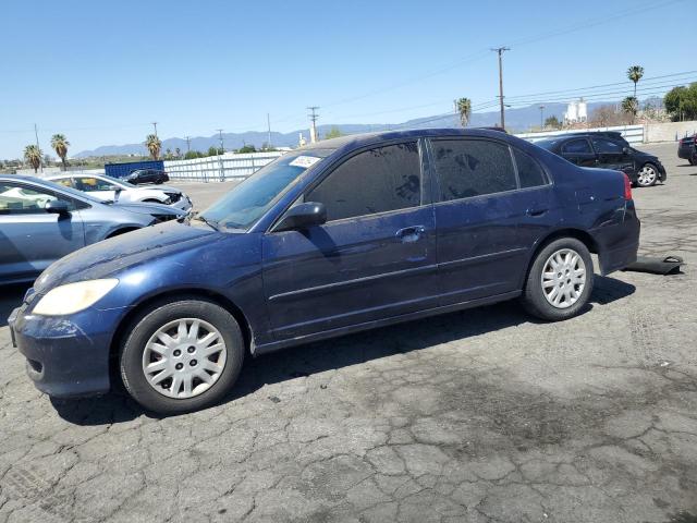 2HGES16554H534297 - 2004 HONDA CIVIC LX BLUE photo 1