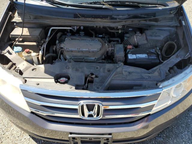 5FNRL5H4XDB067408 - 2013 HONDA ODYSSEY EX GRAY photo 12