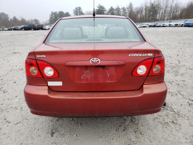 2T1BR32E56C602948 - 2006 TOYOTA COROLLA CE RED photo 6