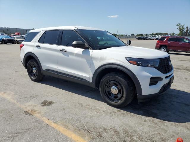 1FM5K8AB9MGA46904 - 2021 FORD EXPLORER POLICE INTERCEPTOR WHITE photo 4