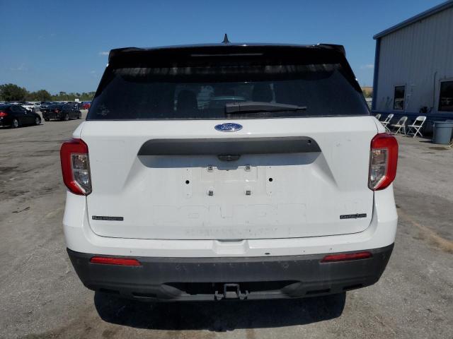 1FM5K8AB9MGA46904 - 2021 FORD EXPLORER POLICE INTERCEPTOR WHITE photo 6