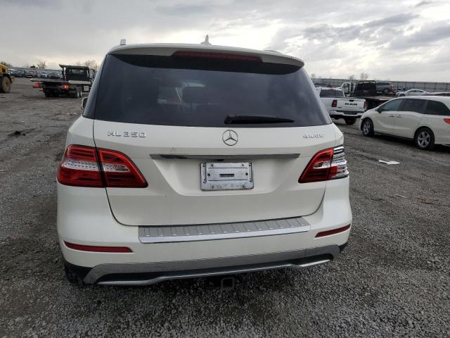 4JGDA5HB9DA144868 - 2013 MERCEDES-BENZ ML 350 4MATIC WHITE photo 6