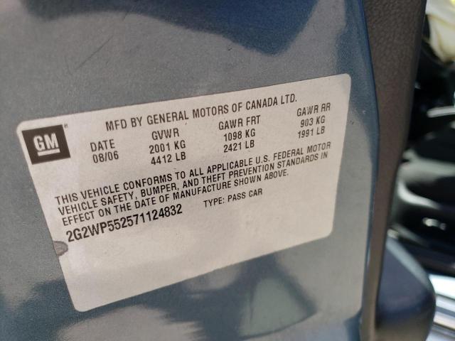 2G2WP552571124832 - 2007 PONTIAC GRAND PRIX 绿色 照片 12