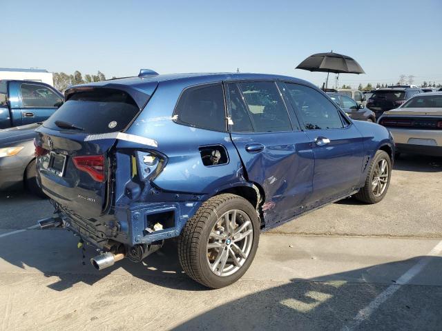 5UXTY5C08L9D20019 - 2020 BMW X3 XDRIVE30I BLUE photo 3