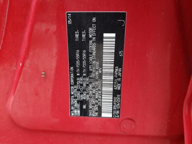 JTLZE4FE4EJ059352 - 2014 TOYOTA SCION XB RED photo 12