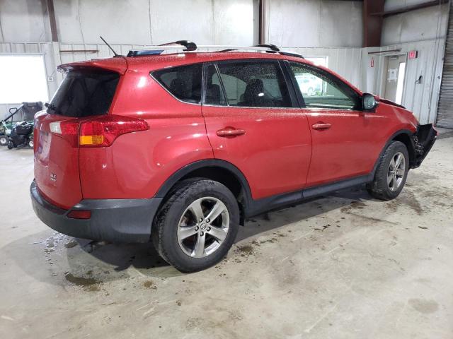 JTMRFREV4FJ035903 - 2015 TOYOTA RAV4 XLE RED photo 3