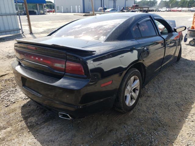 2C3CDXBG4EH267783 - 2014 DODGE CHARGER SE BLACK photo 4