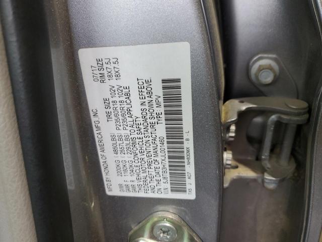 5J8TB3H7XJL001460 - 2018 ACURA RDX ADVANCE SILVER photo 12