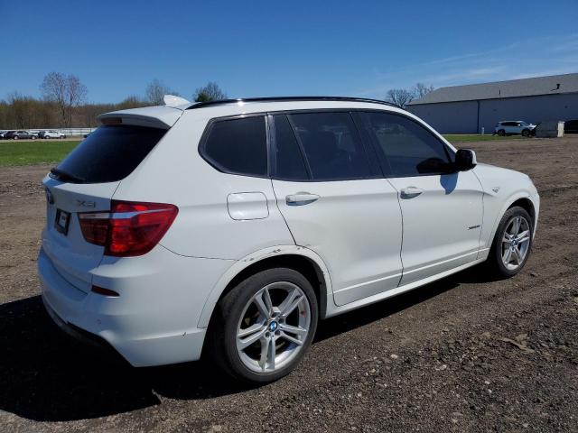 5UXWX7C5XE0E79011 - 2014 BMW X3 XDRIVE35I WHITE photo 3