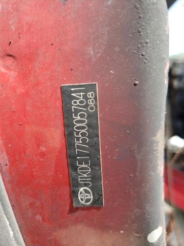 JTKDE177550057841 - 2005 TOYOTA SCION TC 红色 照片 10