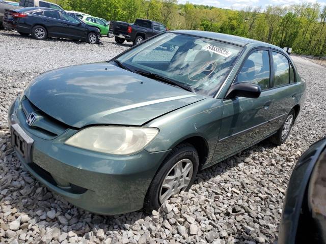 1HGES16334L025245 - 2004 HONDA CIVIC DX VP Yaşıl foto 1