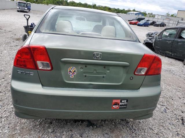 1HGES16334L025245 - 2004 HONDA CIVIC DX VP Yaşıl foto 6