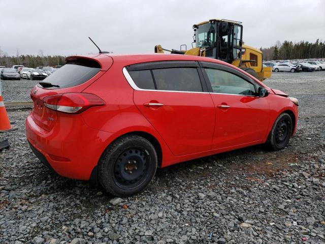 KNAFX5A88E5248754 - 2014 KIA FORTE EX RED photo 3