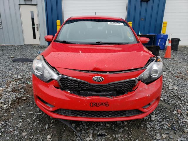 KNAFX5A88E5248754 - 2014 KIA FORTE EX RED photo 5