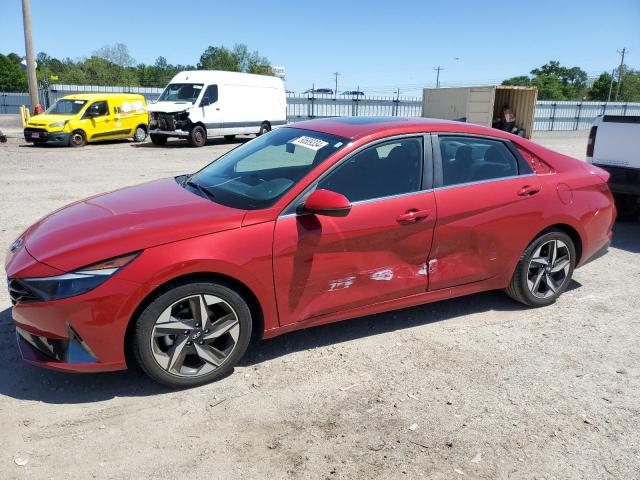 KMHLN4AG2NU338030 - 2022 HYUNDAI ELANTRA SEL RED photo 1