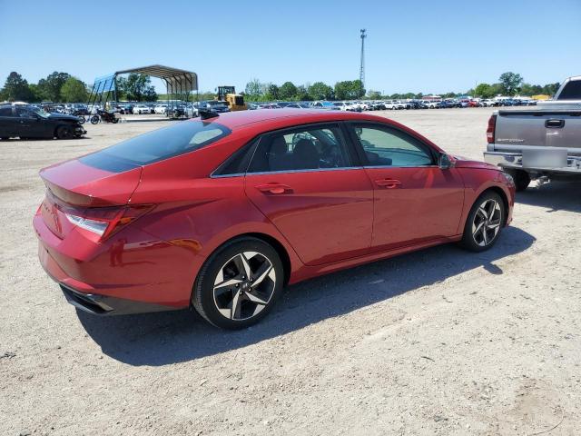 KMHLN4AG2NU338030 - 2022 HYUNDAI ELANTRA SEL RED photo 3