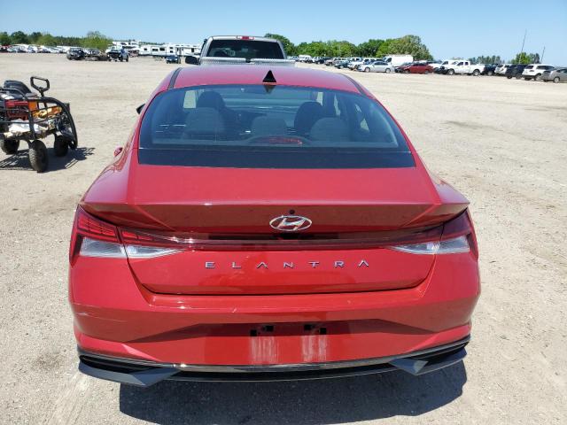 KMHLN4AG2NU338030 - 2022 HYUNDAI ELANTRA SEL RED photo 6