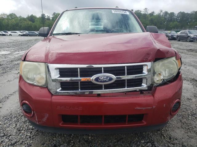 1FMCU0C71BKB69960 - 2011 FORD ESCAPE XLS BURGUNDY photo 5