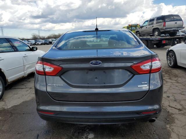 3FA6P0HD6FR252508 - 2015 FORD FUSION SE GRAY photo 6