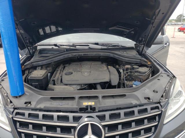 4JGDA5HB1FA613650 - 2015 MERCEDES-BENZ ML 350 4MATIC GRAY photo 12