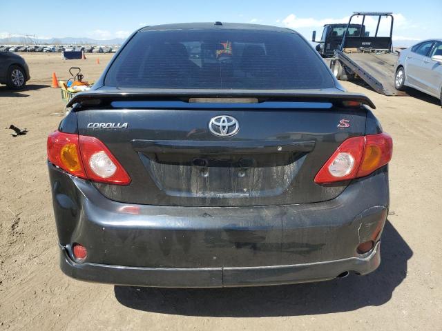 1NXBU4EE0AZ238316 - 2010 TOYOTA COROLLA BASE BLACK photo 6