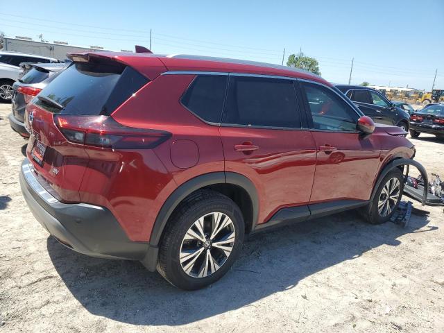 5N1AT3BA0MC718103 - 2021 NISSAN ROGUE SV RED photo 3