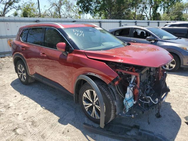 5N1AT3BA0MC718103 - 2021 NISSAN ROGUE SV RED photo 4