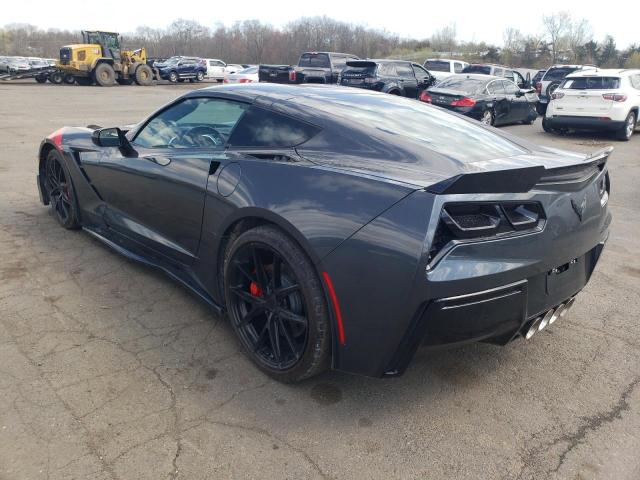 1G1YA2D7XJ5103720 - 2018 CHEVROLET CORVETTE STINGRAY 1LT GRAY photo 2
