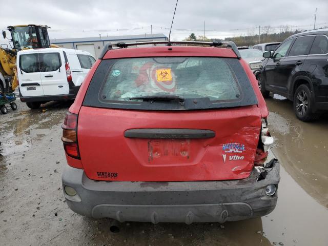 5Y2SL62843Z463135 - 2003 PONTIAC VIBE RED photo 6