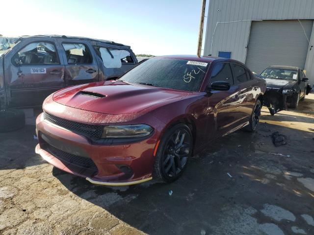 2C3CDXCT3MH591480 - 2021 DODGE CHARGER R/T BURGUNDY photo 1