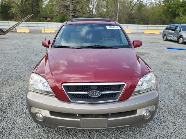 KNDJC733235118102 - 2003 KIA SORENTO EX RED photo 5