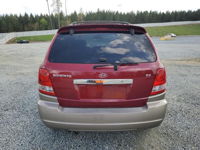 KNDJC733235118102 - 2003 KIA SORENTO EX RED photo 6