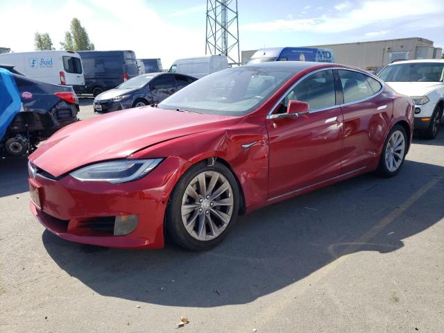 5YJSA1E15HF198732 - 2017 TESLA MODEL S RED photo 1