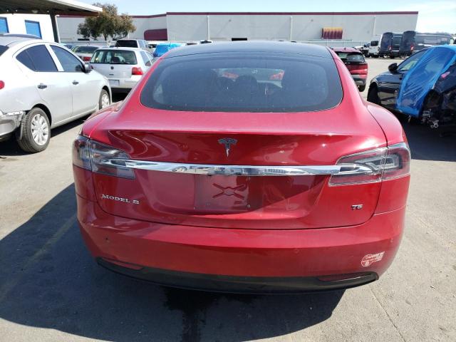 5YJSA1E15HF198732 - 2017 TESLA MODEL S RED photo 6