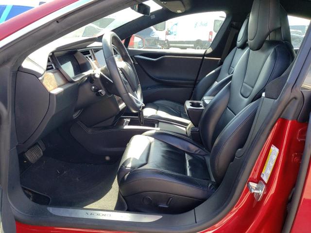 5YJSA1E15HF198732 - 2017 TESLA MODEL S RED photo 7